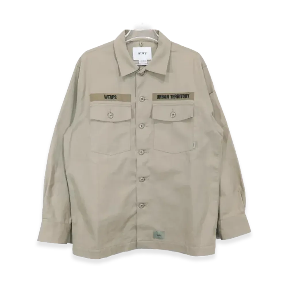 WTAPS Buds / LS / Cotton. Serge "Coyote Brown"