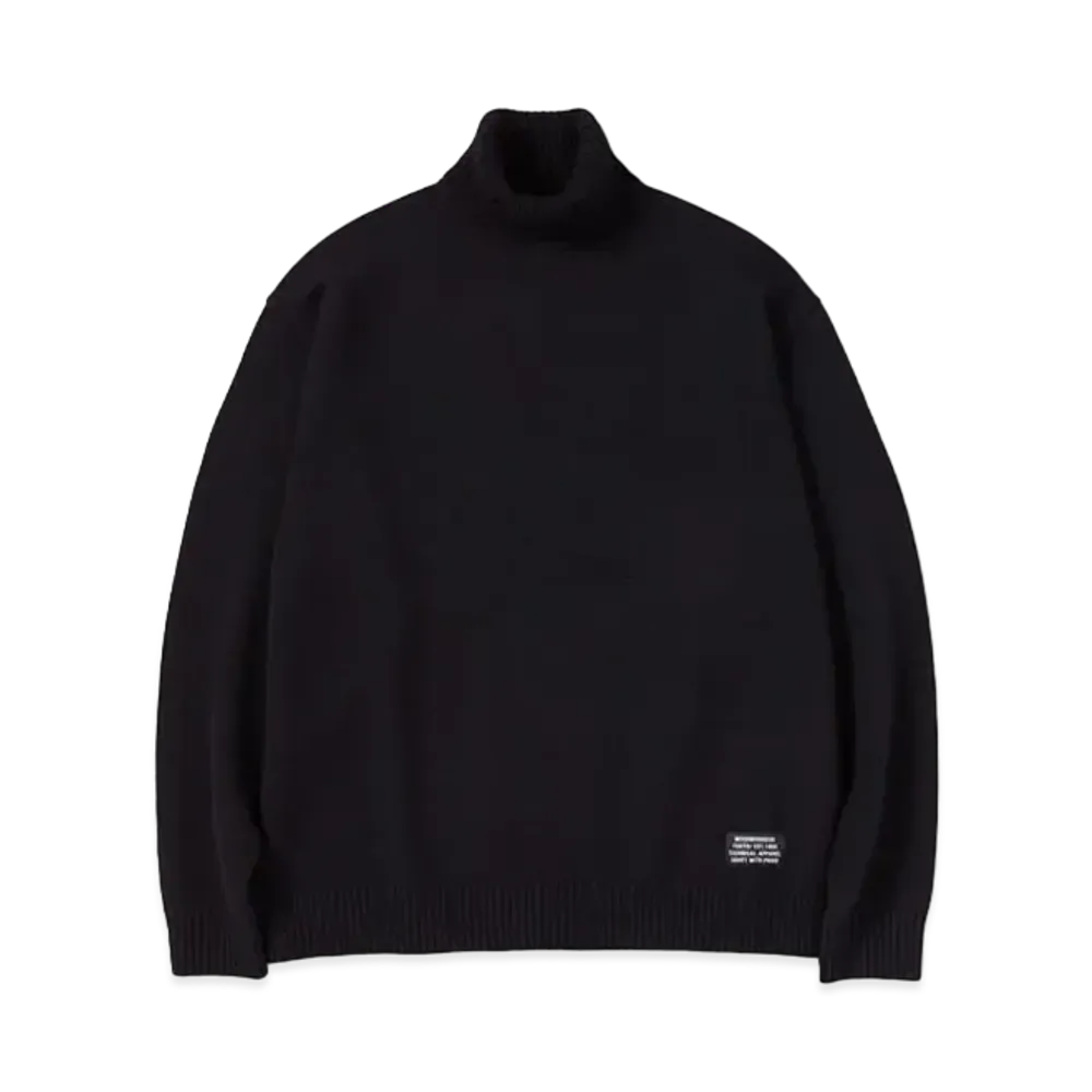 NEIGHBORHOOD Highneck Sweater . WO "Black"