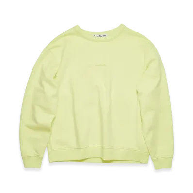 Acne Studios Stamp Logo Sweatshirt "Lemon Yellow"