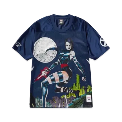 HUF x X-MEN Psylocke Football Jersey "Navy"