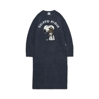 GELATO PIQUE x PEANUTS Snoopy x Bear Jacquard One Piece "Navy"