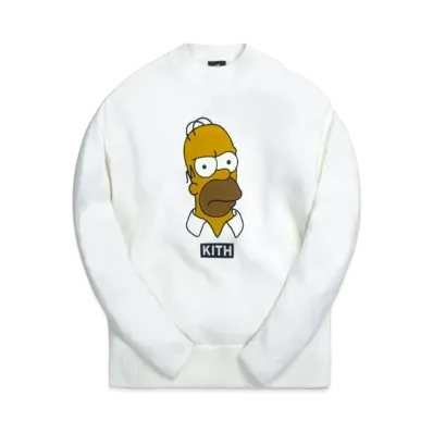 Kith The Simpsons Homer Intarsia Sweater "White"