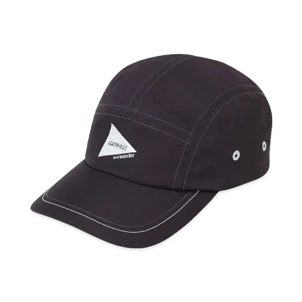 GRAMICCI x and wander PATCHWORK WIND CAP "BLACK"