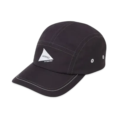 GRAMICCI x and wander PATCHWORK WIND CAP "BLACK"