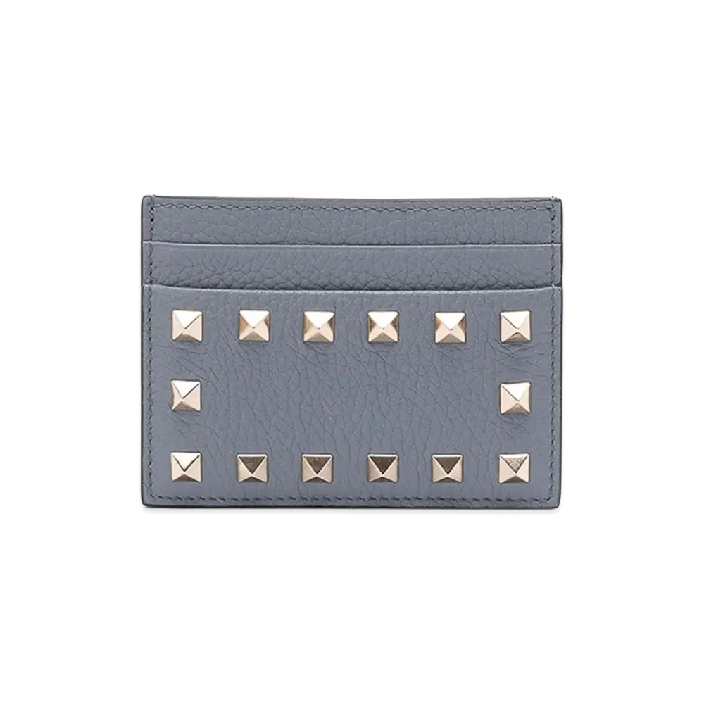 Valentino Women's Rockstud Card Holder "Gray"