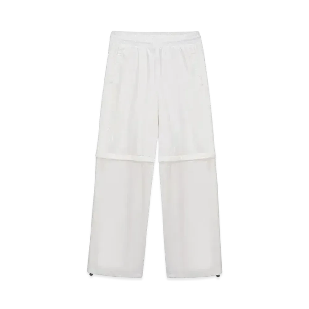 Unknown London Baggy Stripe Zip Off Track Pants "White"
