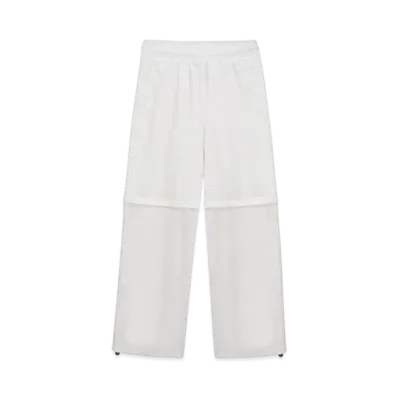 Unknown London Baggy Stripe Zip Off Track Pants "White"