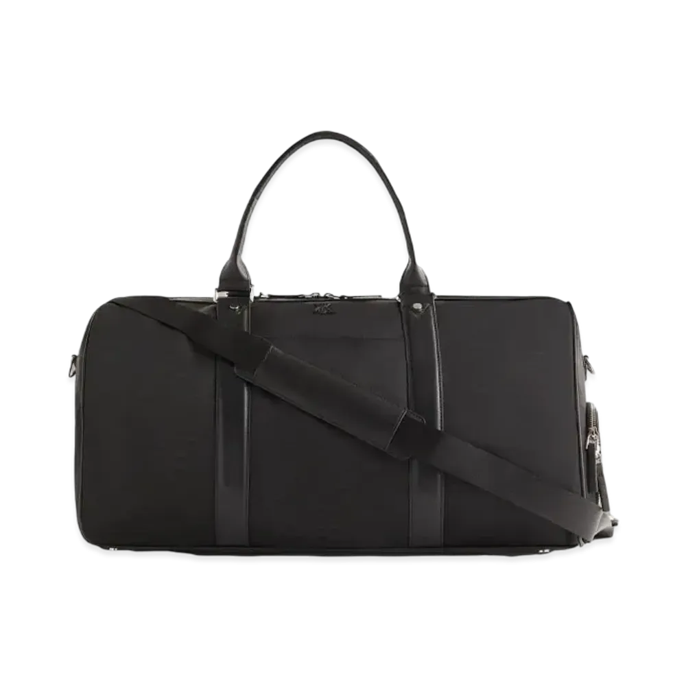 Kith Monogram Nylon Jacquard Duffle Bag "Black"