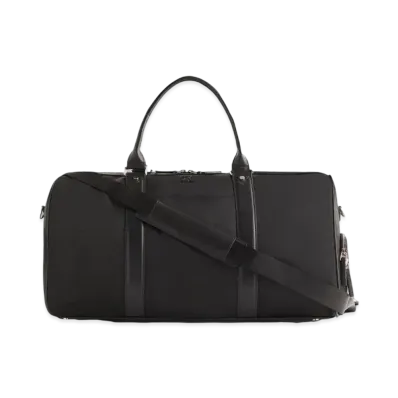 Kith Monogram Nylon Jacquard Duffle Bag "Black"
