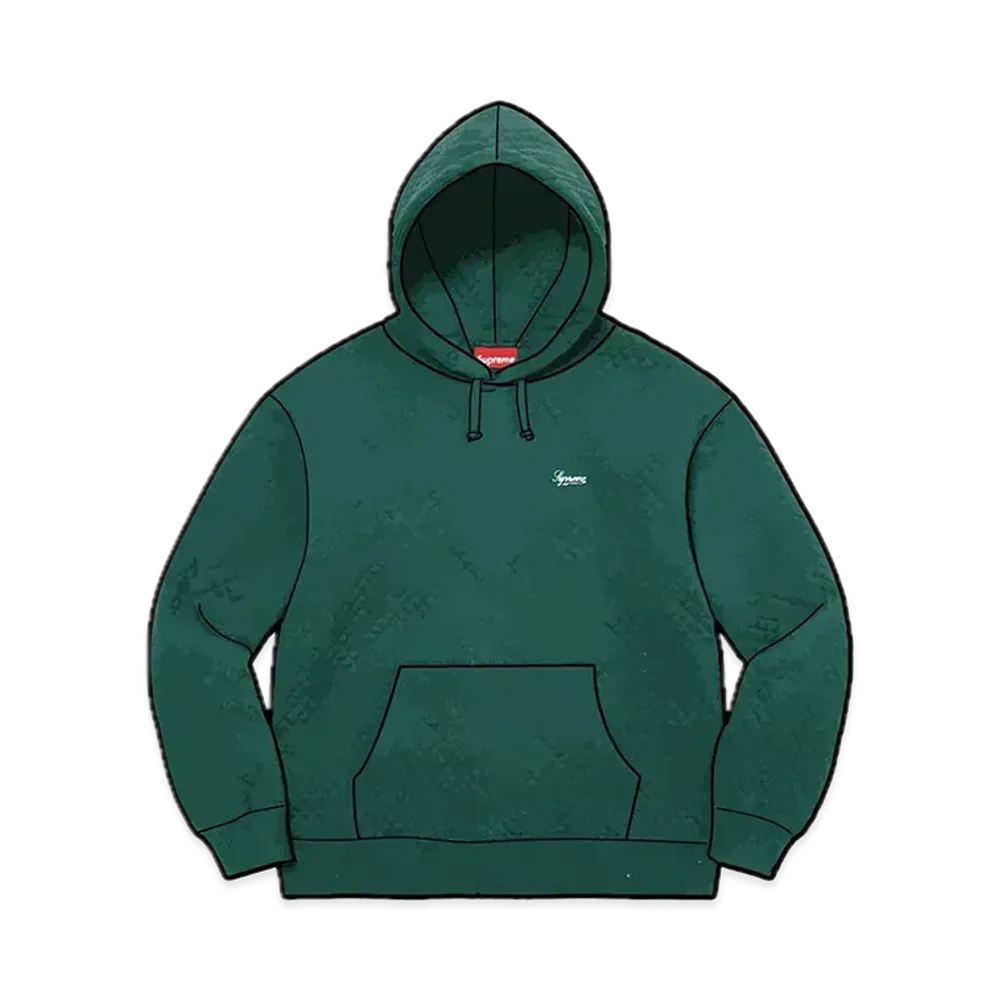Supreme Micro Quilted Hooded Sweatshirt "Dark Pine"