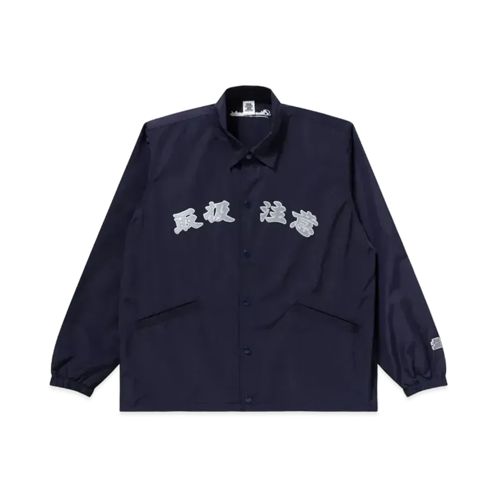 Black Eye Patch Handle With Care Coach Jacket "Navy"
