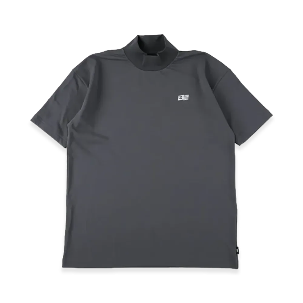 WIND AND SEA Panel Mock Neck S/S Tee "C Gray"