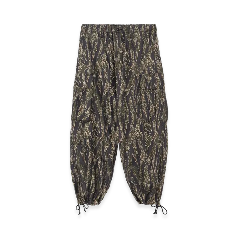 WILDSIDE YOHJI YAMAMOTO Tiger Camo Nylon Cargo Pants "Dark Green"