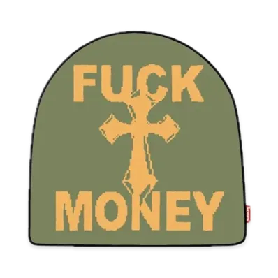 Supreme Fuck Money Beanie "Olive"