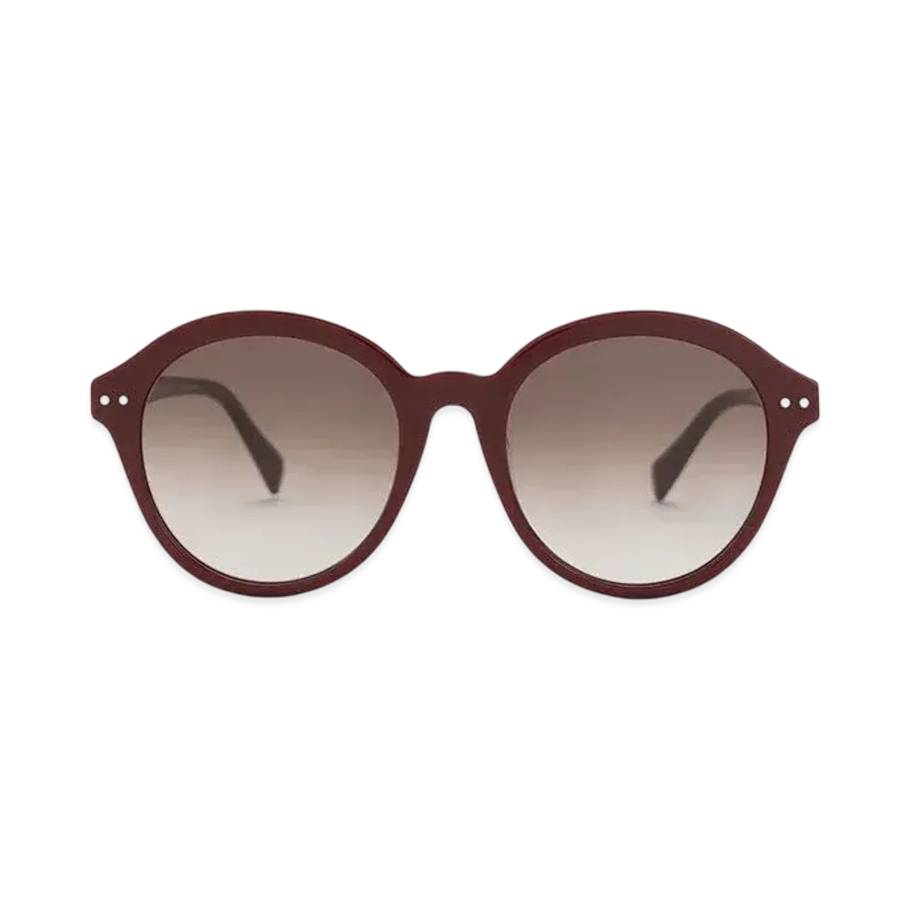 CHARLES & KEITH Recycled Acetate Cat-Eye Sunglasses "Burgundy"