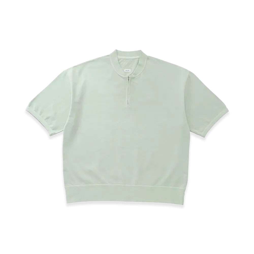 visvim Mondo Henley Zip S/S DMGD "LT.Green"
