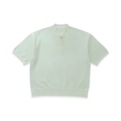 visvim Mondo Henley Zip S/S DMGD "LT.Green"