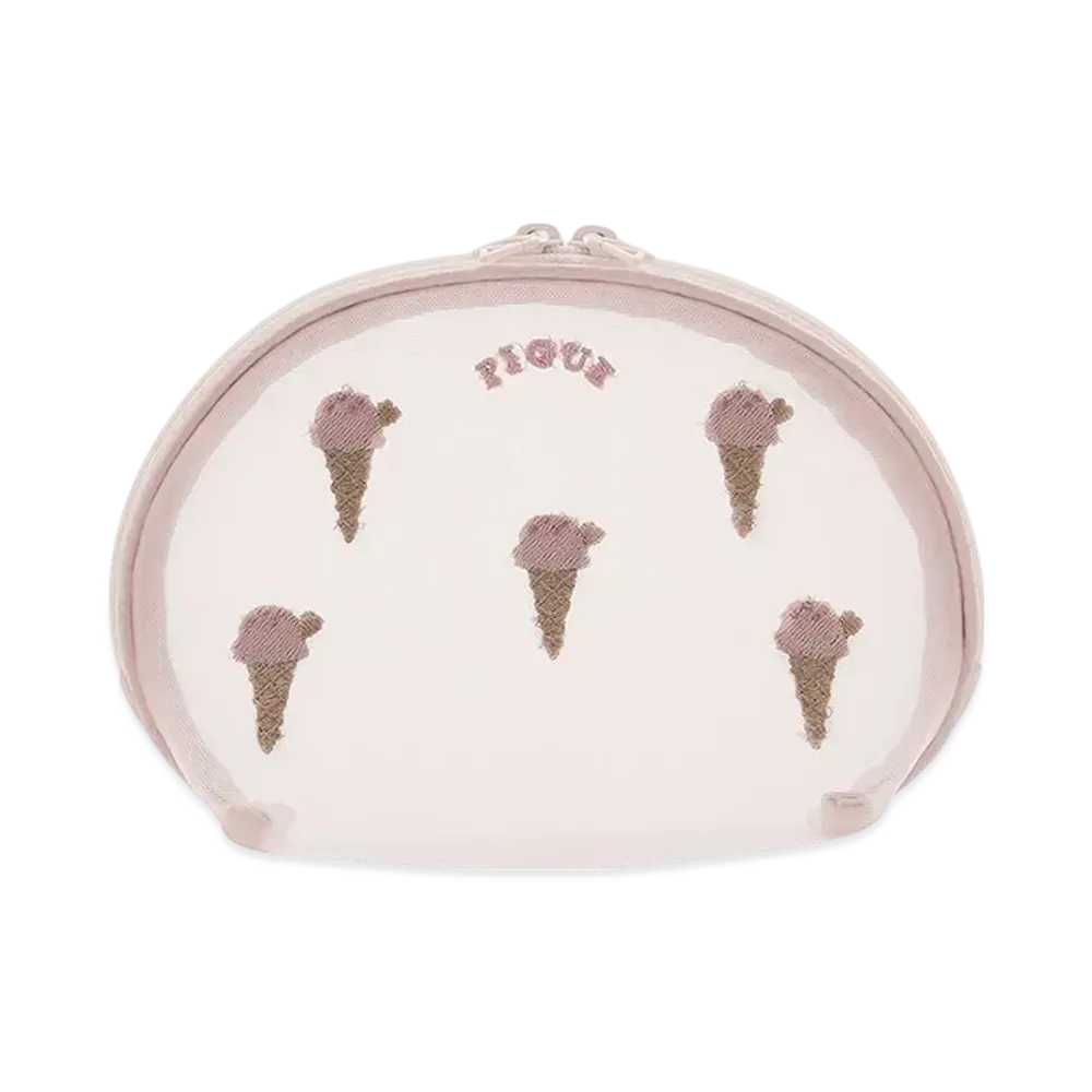 GELATO PIQUE Ice Embroidery Pouch "Pink"