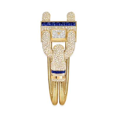 Van Cleef & Arpels Cadenas watch "18K Yellow gold/Sapphire/Diamond"
