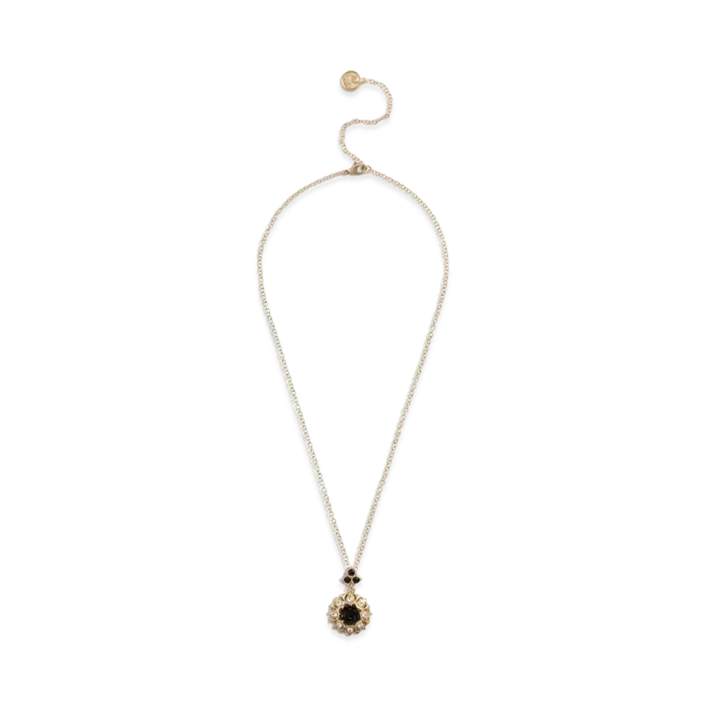 Dolce&Gabbana Necklace With Rhinestone Pendant "Gold"