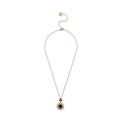 Dolce&Gabbana Necklace With Rhinestone Pendant "Gold"