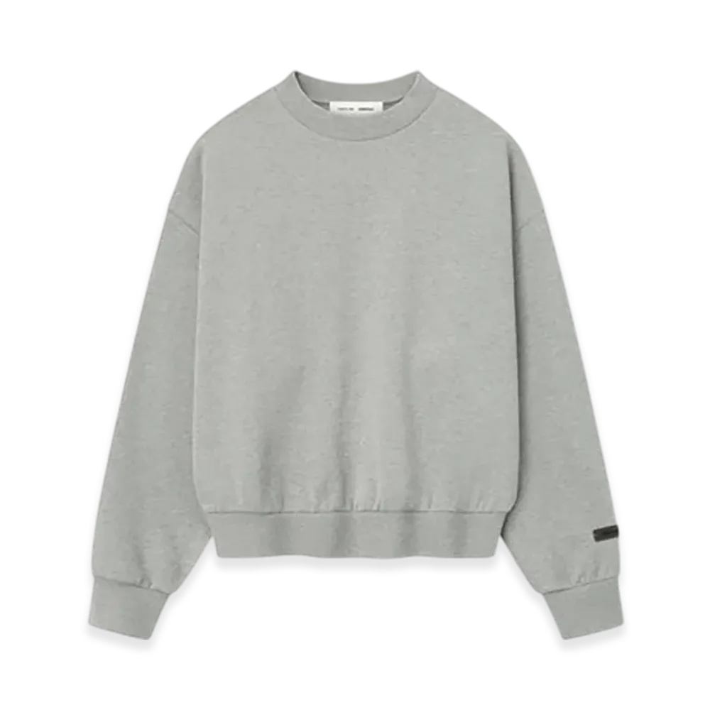 FEAR OF GOD ESSENTIALS Classic Fleece Crewneck "Concrete Heather"