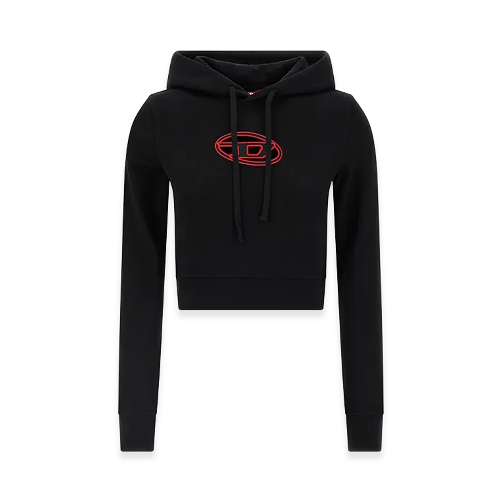 Diesel Women's Slimmy Hood Sweatshirt "Black"