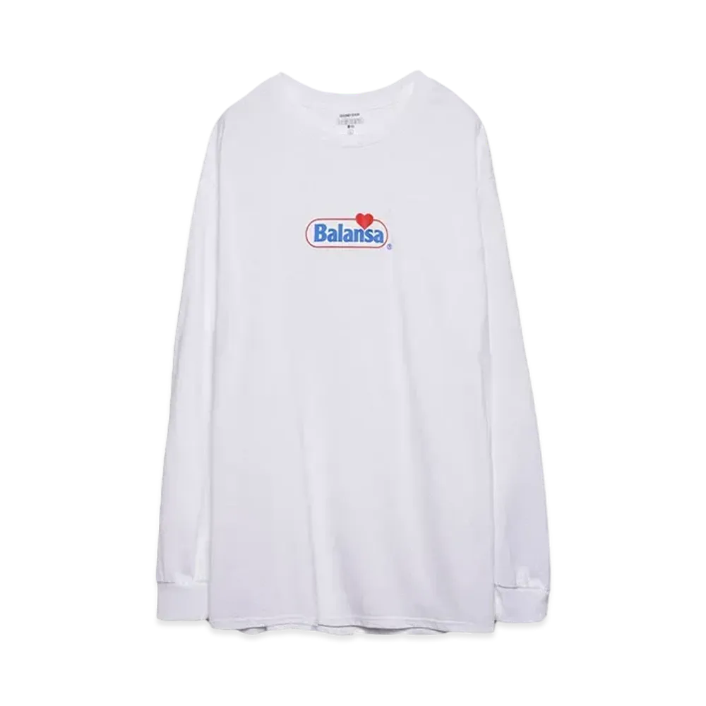 SOUND SHOP balansa balansa heart logo l/s tee "WHITE"