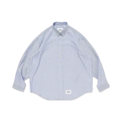 WTAPS BD 02 / LS / Poly Broadcloth Textile Coolmax "Blue"