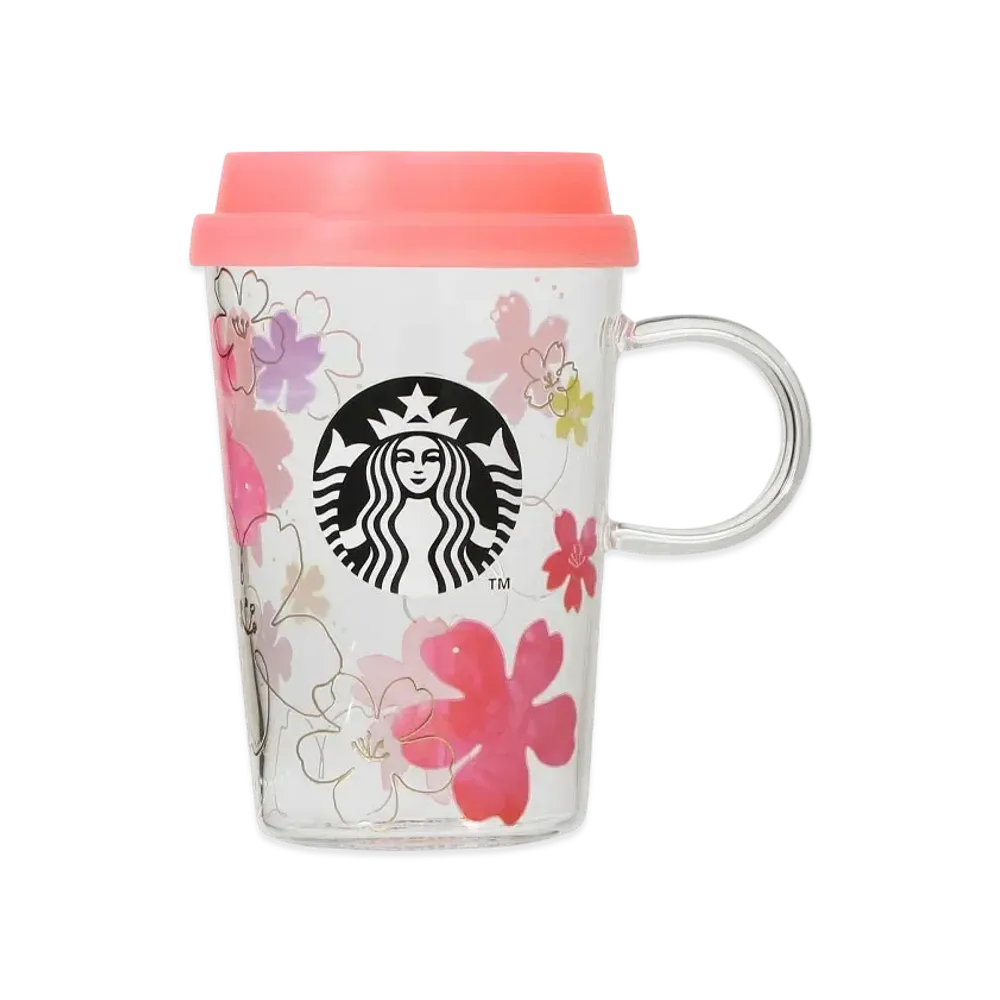 STARBUCKS SAKURA 2024 Heat resistant glass mug 355ml "Clear"