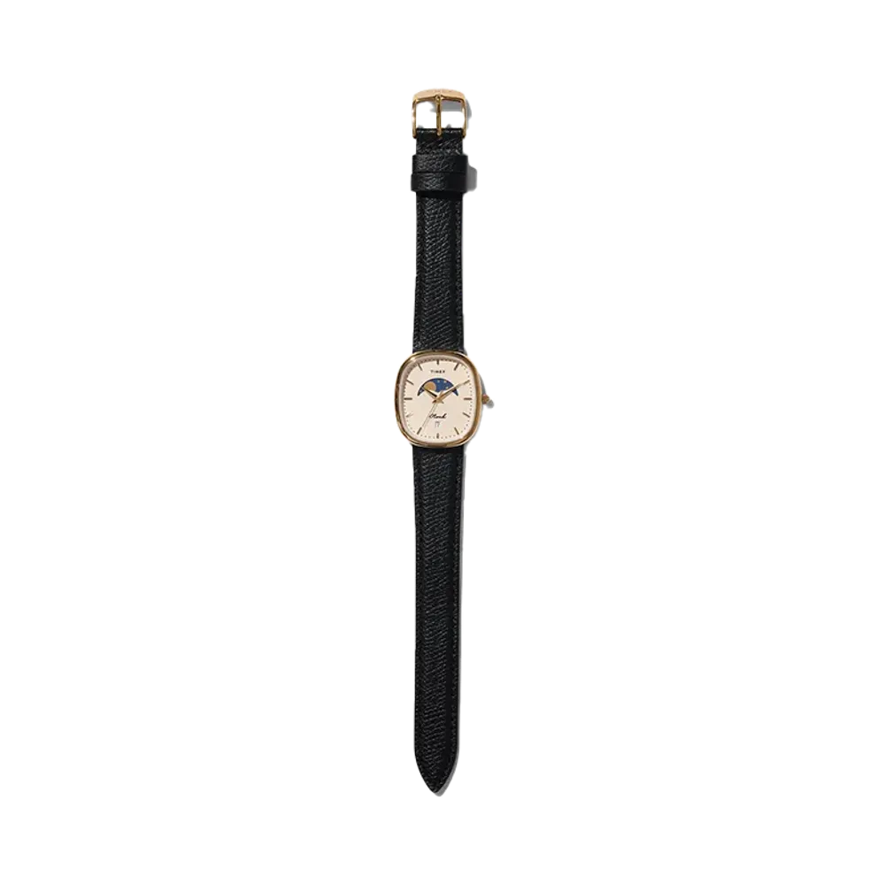 Noah x Timex Oval Moon Phase Watch "Black/Gold"