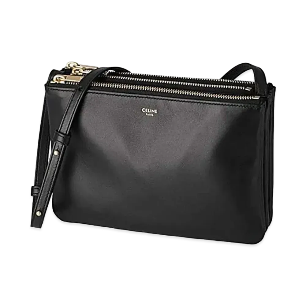 CELINE Trio Shoulder Bag "Black"