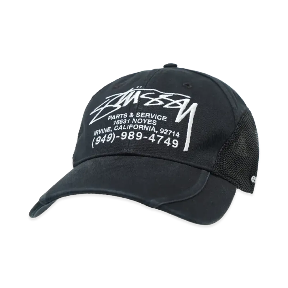 Stussy Parts & Service Mesh Cap "Black"