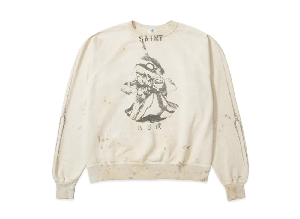 Saint Mxxxxxx Sweat Shirt Evangelion "Gray"