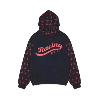 atmos pink x Love Is True Rc Racing Hoodie "Black"