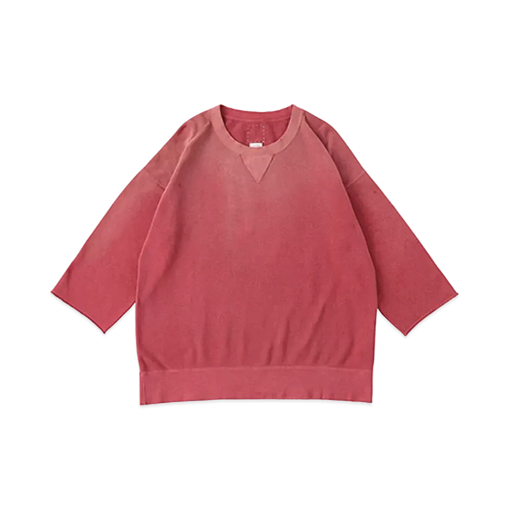 visvim JUMBO SWEAT 3/4 CRASH "Red"