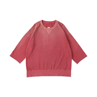 visvim JUMBO SWEAT 3/4 CRASH "Red"
