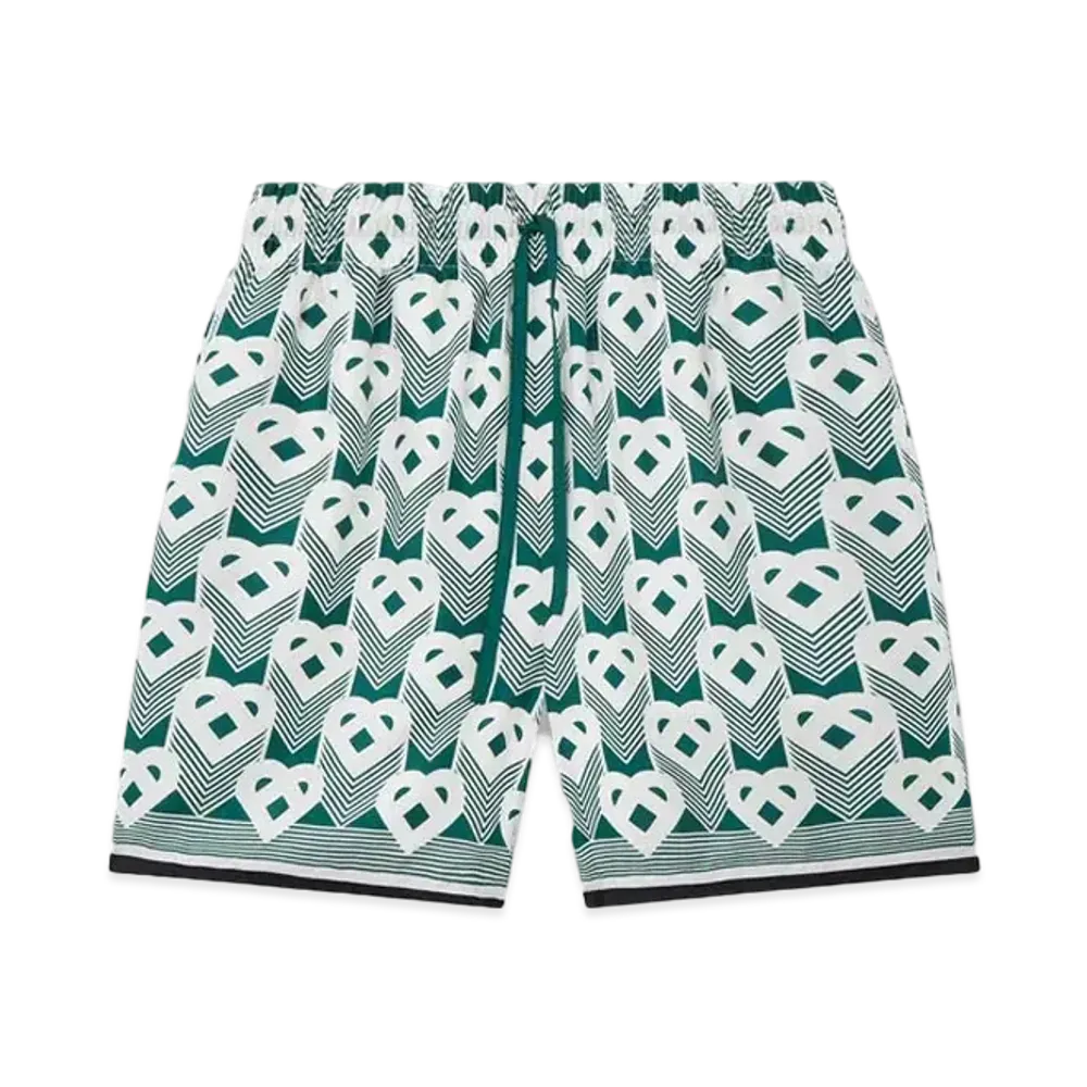 Casablanca Heart Monogram Swim Trunks "Multi"