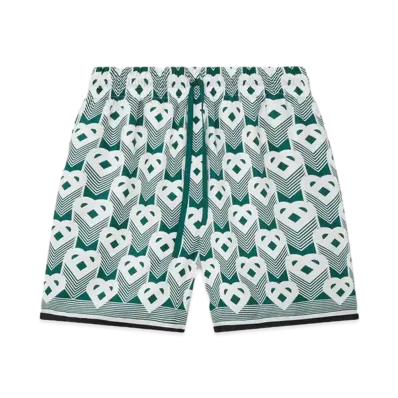 Casablanca Heart Monogram Swim Trunks "Multi"