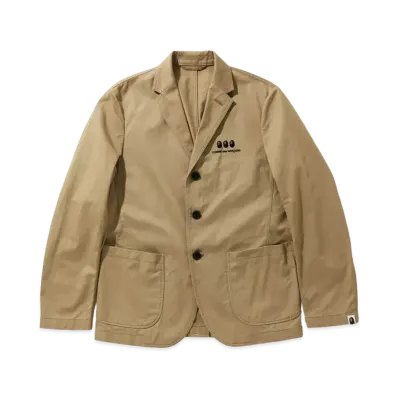 A BATHING APE CDG OSAKA TAILORED JACKET "Tan"