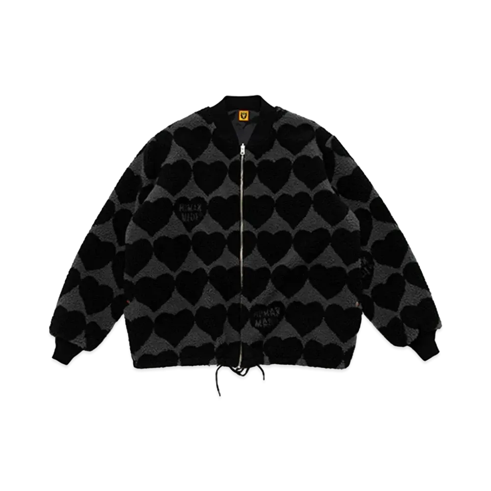 HUMAN MADE REVERSIBLE FLEECE JACKET "Black"