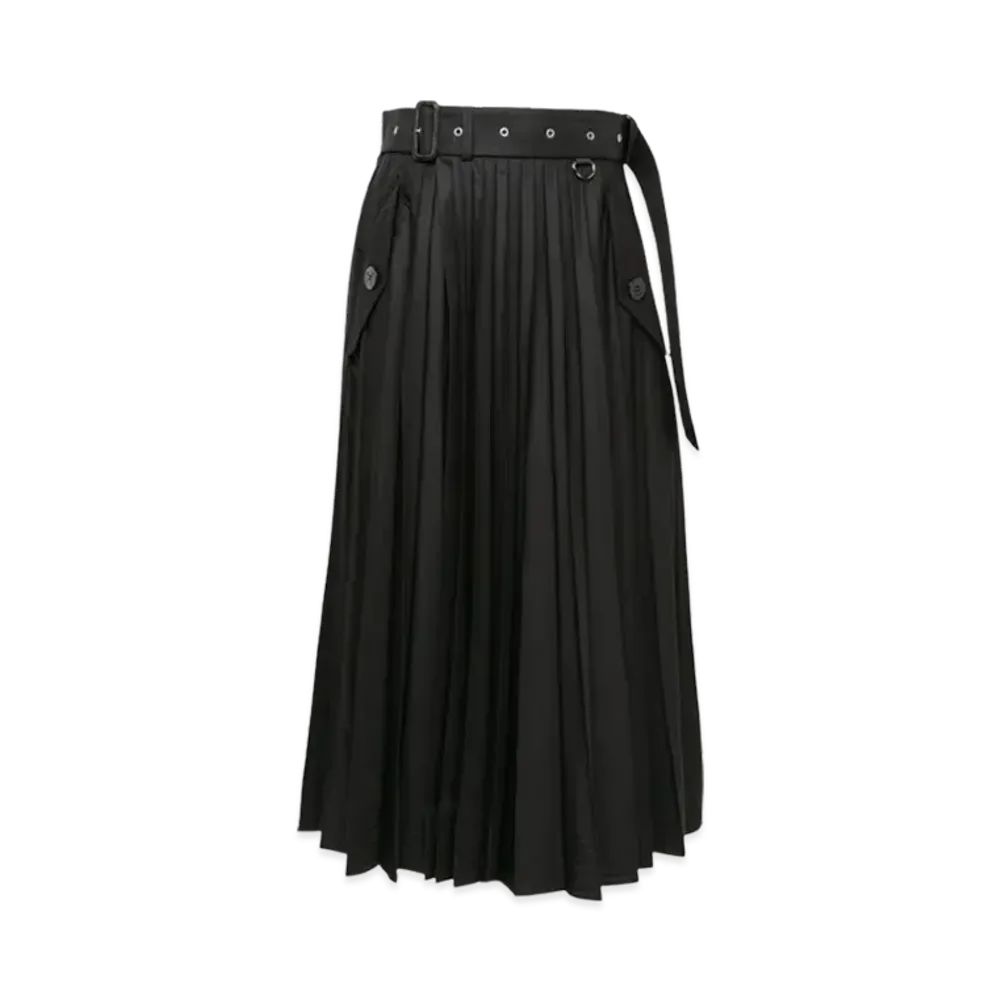 sacai Cotton Gabardine Skirt "Black"