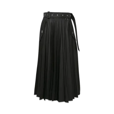 sacai Cotton Gabardine Skirt "Black"