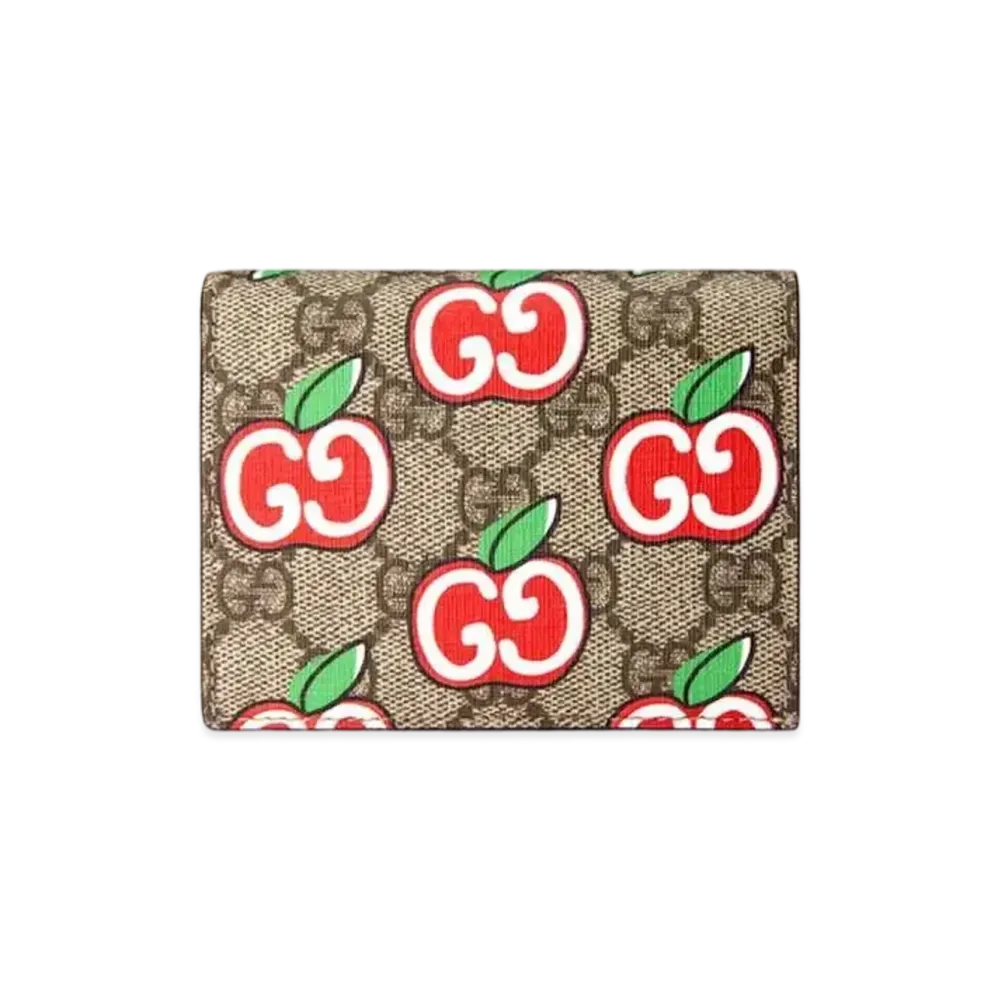 GUCCI GG Apple Compact Mini Wallet