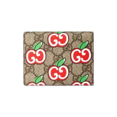 GUCCI GG Apple Compact Mini Wallet