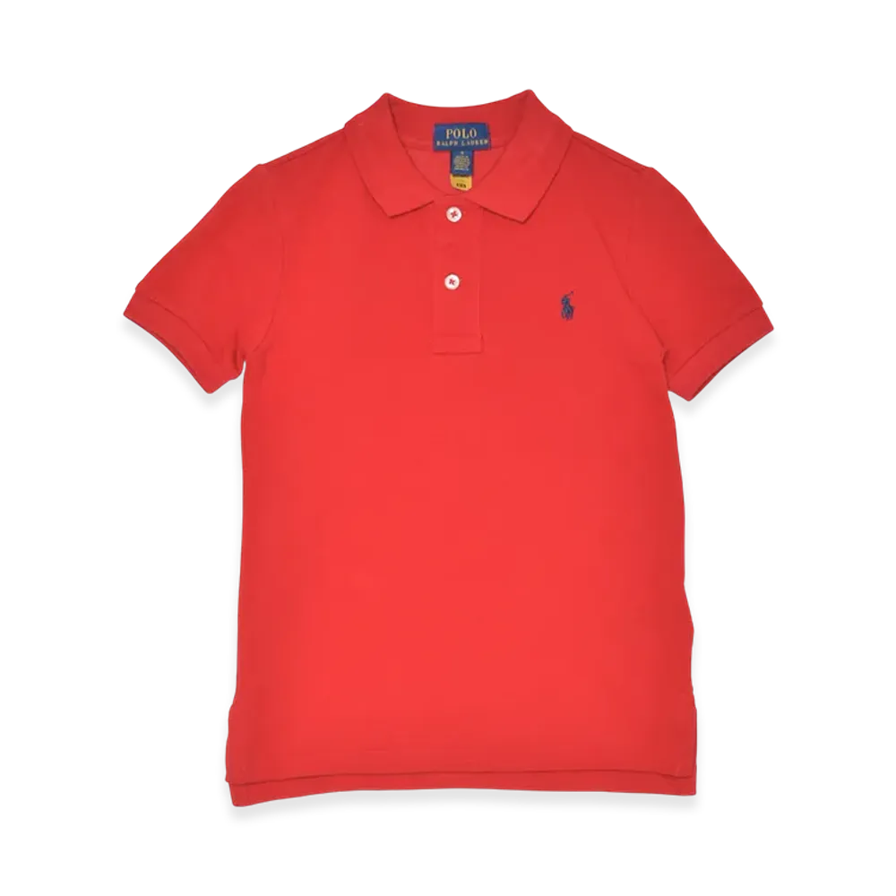 Polo Ralph Lauren Cotton Mesh Polo Shirt Kids "Red"