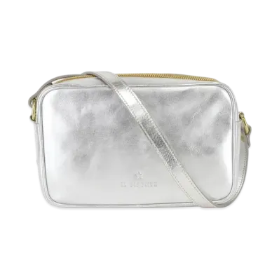 IL BISONTE Shoulder Bags Crossbody "Silver"