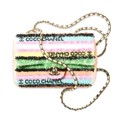 CHANEL Mini Flap Bag Sequins "Multicolor"