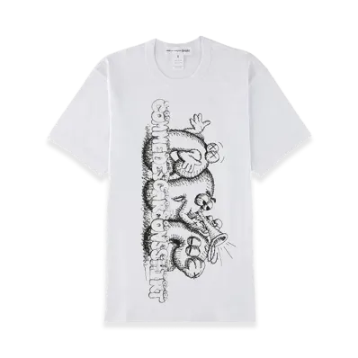 COMME des GARCONS x KAWS Printed T-Shirt "White"