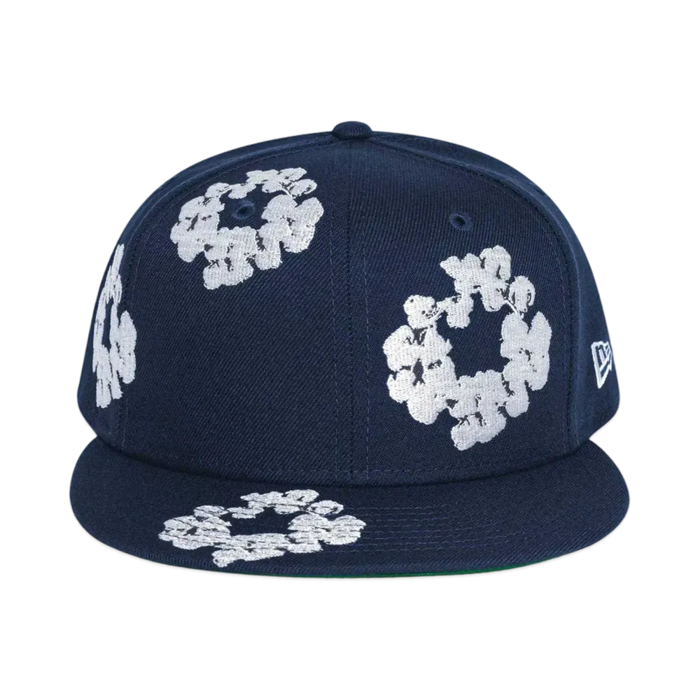 DENIM TEARS x New Era Cotton Wreath 59Fifty "Navy"